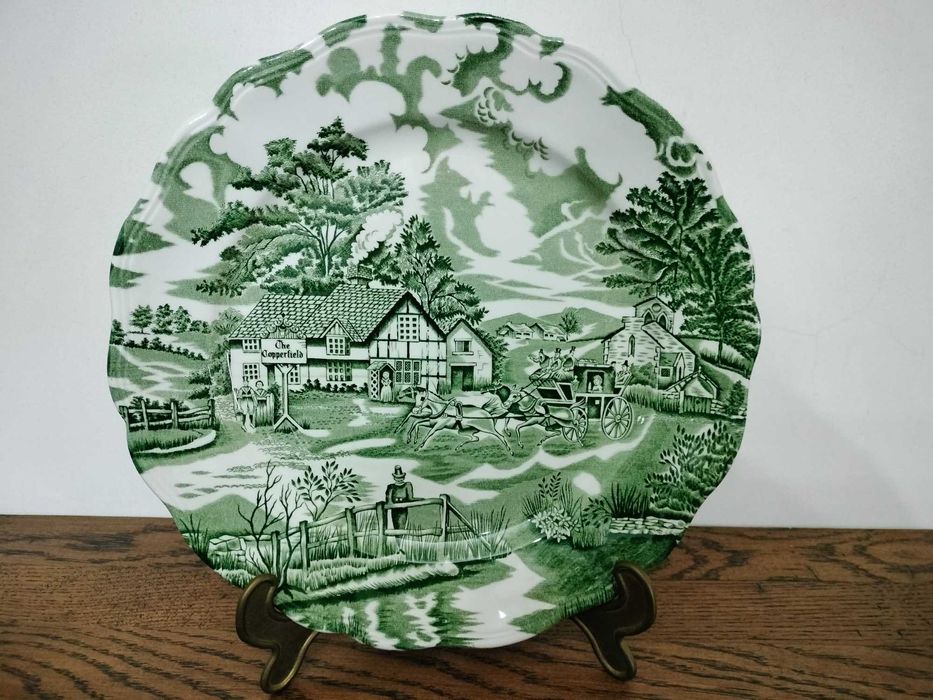 Elegante prato decorativo Luneville ( 28 cm )