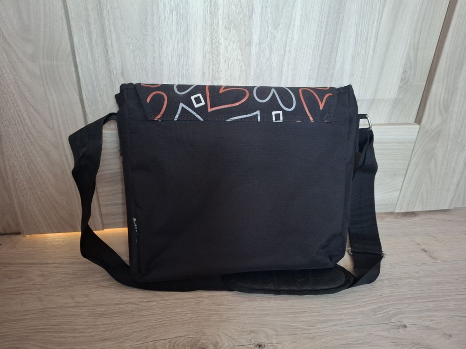 Torba listonoszka czarna