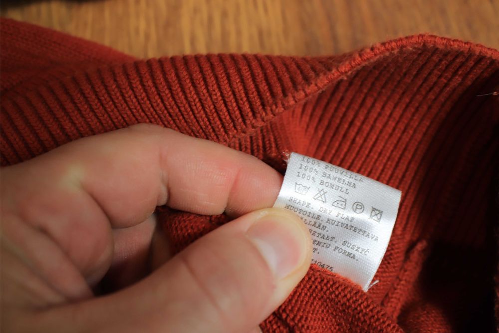 Sweter US Polo Assn r. L dekolt V bawełniane męski