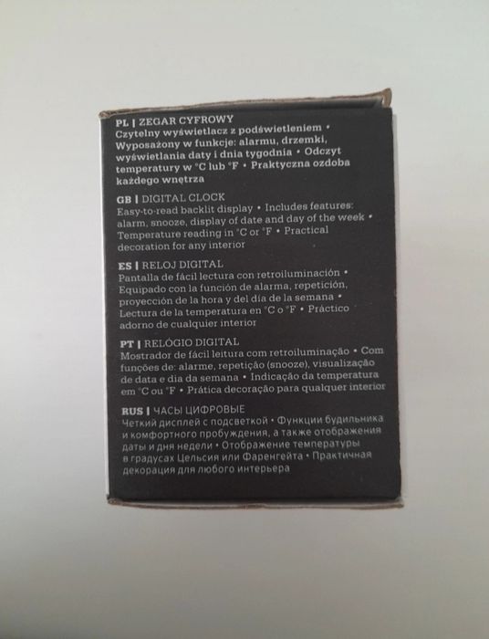 Zegar eleltroniczny cyfrowy budzik