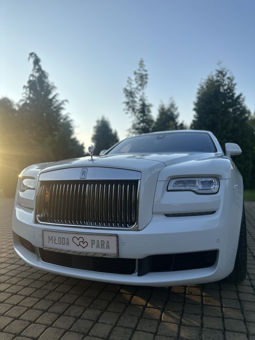 Auto do sluby na wesele Rolls Royce Ghost Biale auto do slubu