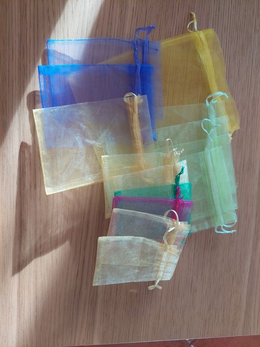 Conjunto de sacos de organza
