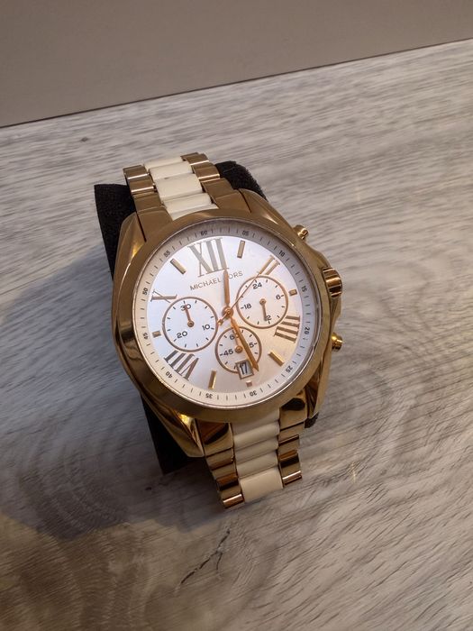 Relógio Feminino Michael Kors Bradshaw MK-5743 (Original) – Dourado e Branco