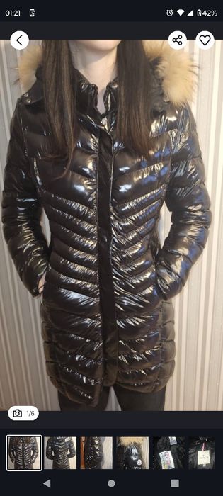 Płaszczyk damski  Moncler z puchem