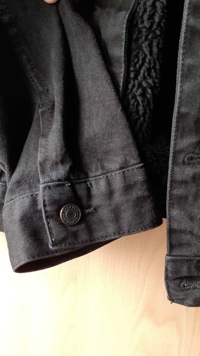 Blusão homem ganga preto com forro quente zara L inverno novo