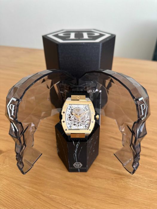 Relógio Philipp Plein Automático 44mm – Novo (Com caixa, garantia e fatura)