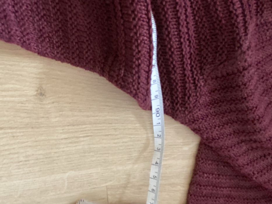 Infinity XXL 44 damska bluzka sweterek bordowy