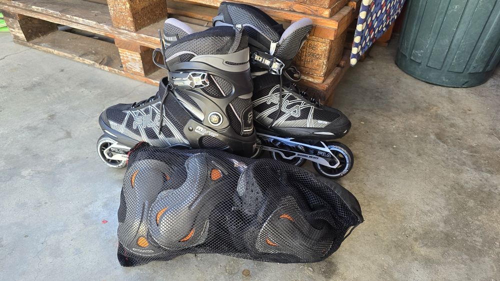 Patins em linha  Fila MasterWave + Proteções