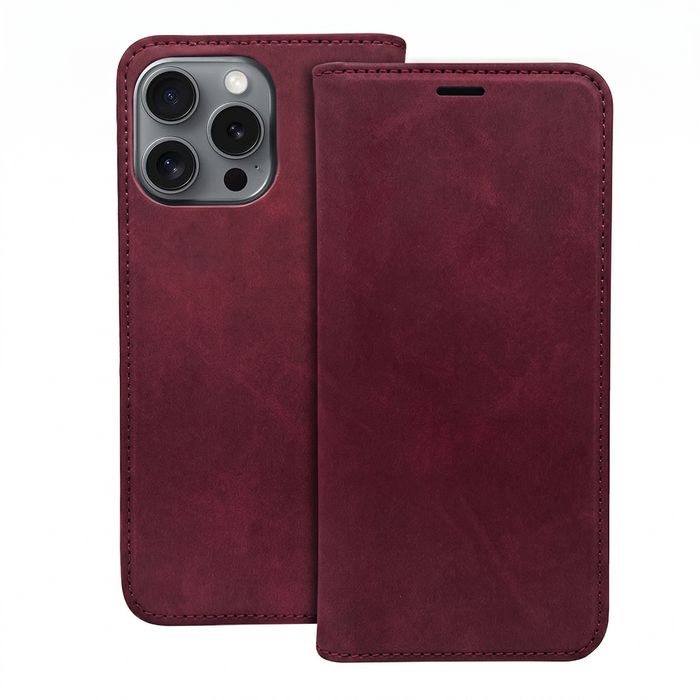 Etui Smart Suede do Google Pixel 11 / 11 Pro bordowe