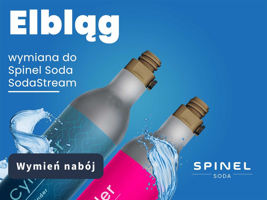 WYMIANA gaz CO2 do SODASTREAM Elbląg Różowe QC Niebieskie Spinelsoda