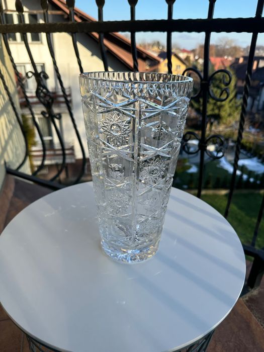 Wazon z kryształu PRL