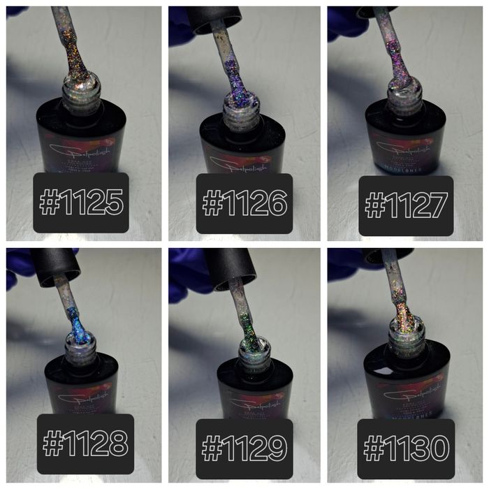 Гель лак термо блёстки кошка  стекло хамелеон ногти