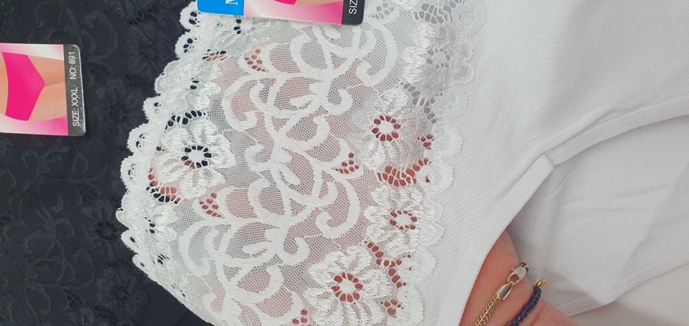 Majtki figi 3xl bawełniane 95% bawełna koronka koronkowe wysokie
