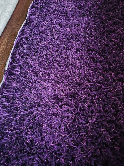 Dywan 120x170 fioletowy 4cm grubości.