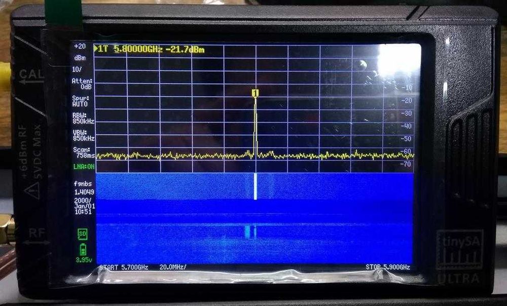 Анализатор спектра TinySA Ultra до 6ГГц