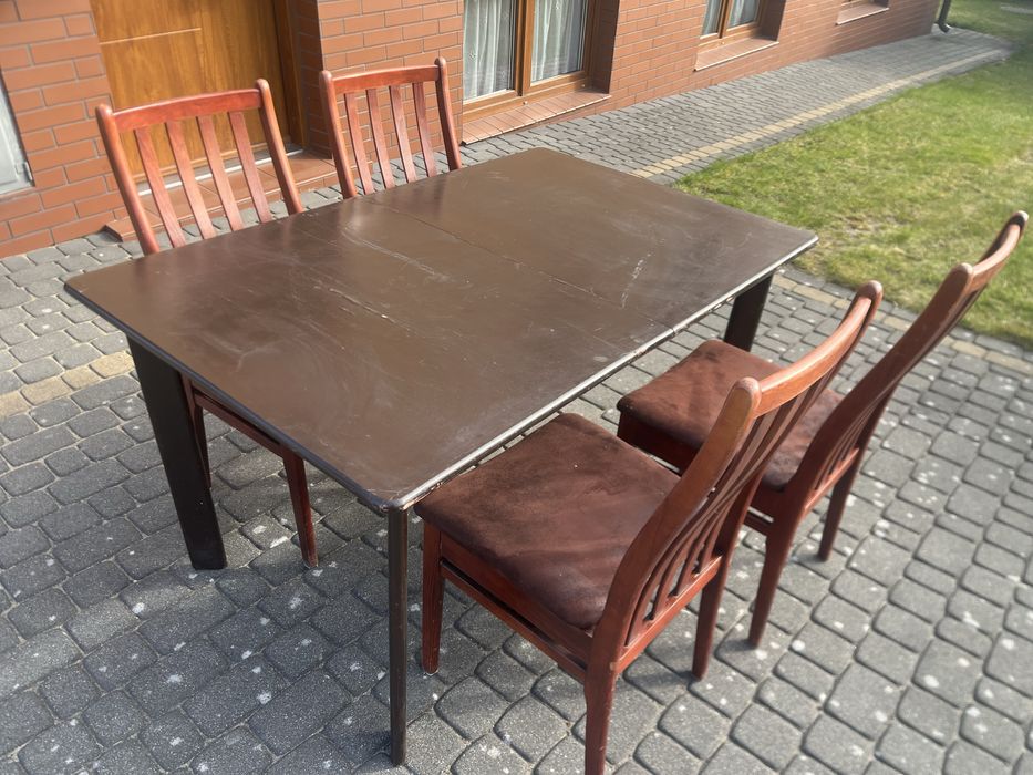 Stol drewniany rozkladany
