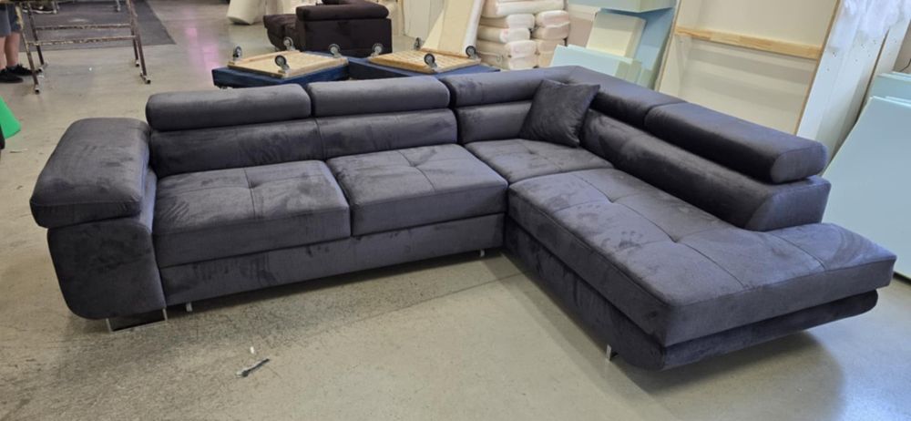 PROMOCJA!! Narożnik z funkcją spania I pojemnikiem