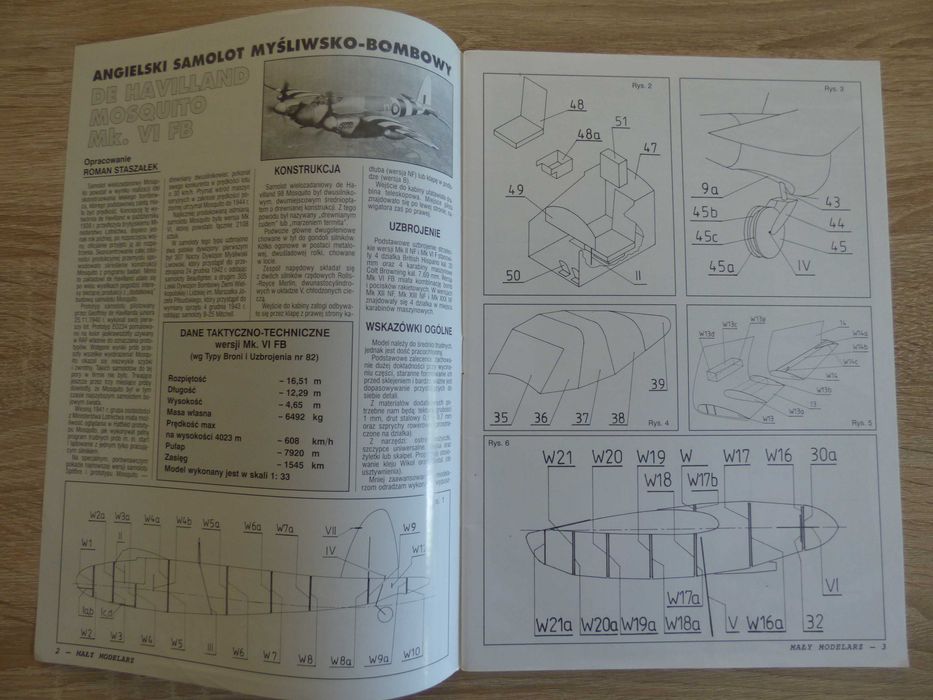 Mały Modelarz 10-11/2000 De Havilland Mosquito Mk. VI FB