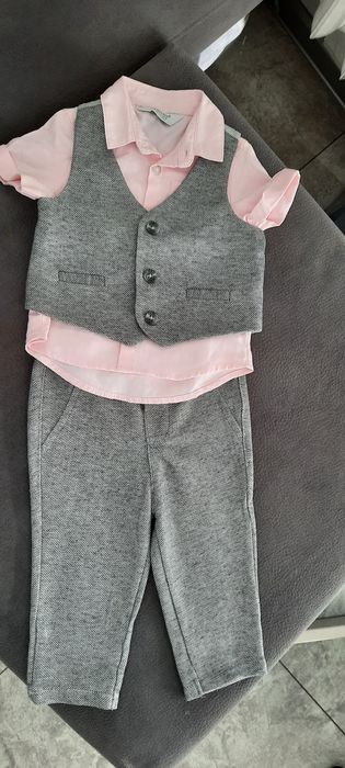 Kpl. Spodnie+koszula+kamizelka roz. 74 PRIMARK