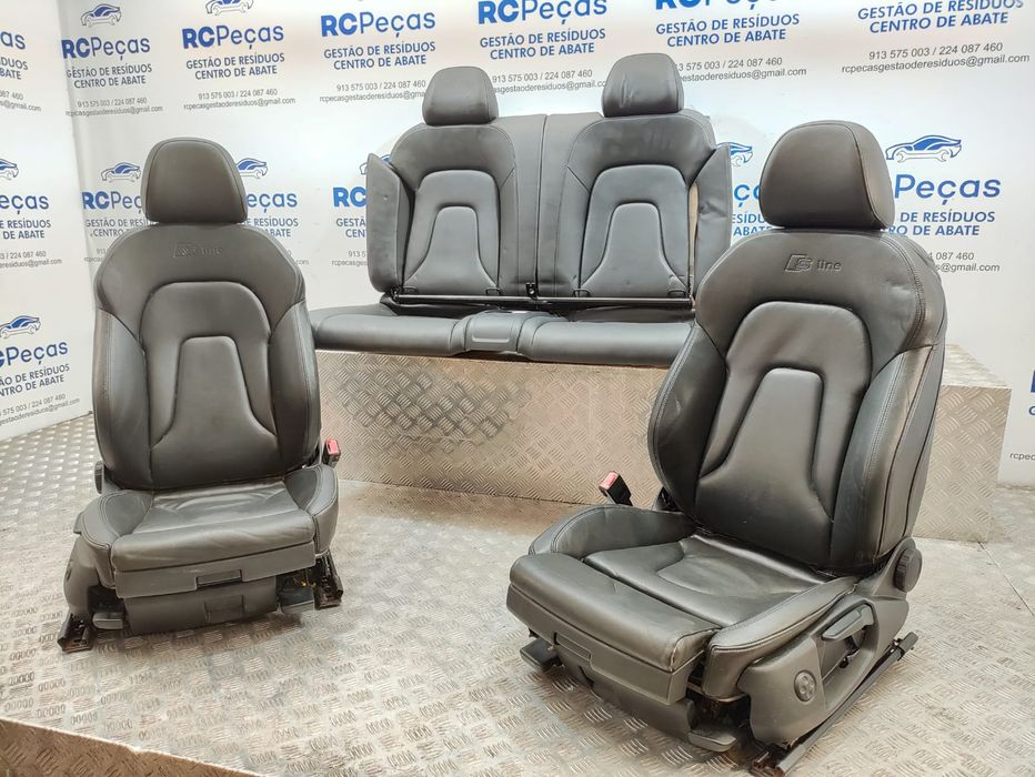 Conjunto Bancos Originais Pele Audi A5 8T S-Line Cabrio