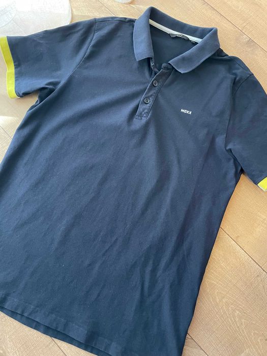 Polo męskie Mexx rozmiar L kolor granatowy bawełna oryginał