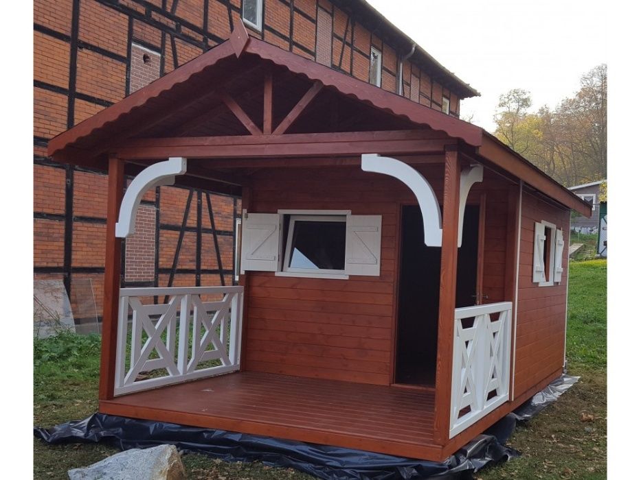 Domek drewniany narzędziowy,gospodarczy,ogrodowy,magazyn,taras, 3x3m