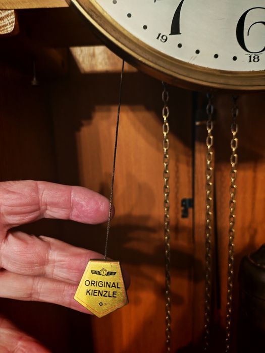 Duży zegar stojący retro, sprawny Mechanizm  Kienzle