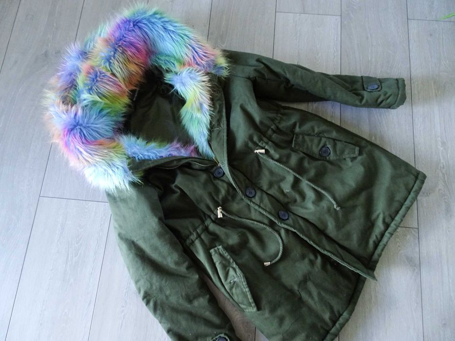kurtka parka Prettylittlething roz L