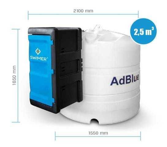 ZBIORNIK SWIMER do adblue 2500 litrów z dystrybutorem pistoletem DOSTAWA CAŁA POLSKA !