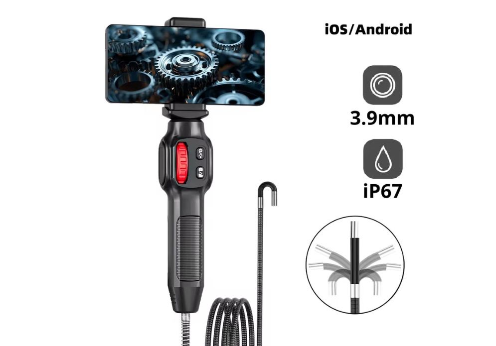 Ендоскоп керований поворотний 2Мп 1080р для дизельного бензин двигуна