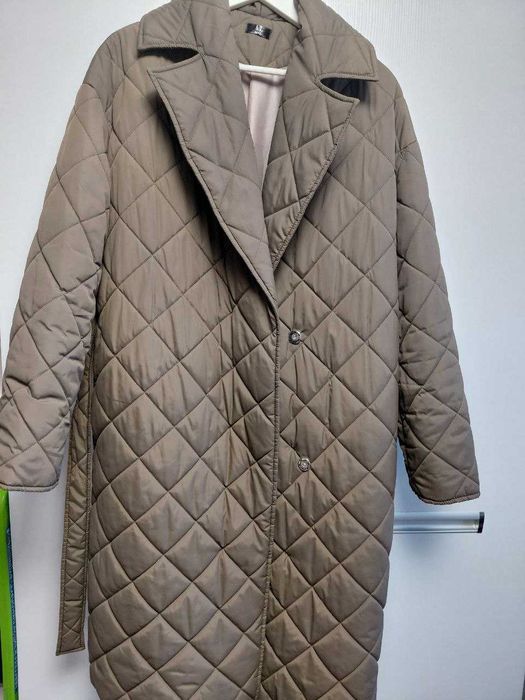 Жіноча куртка пальто, стьоганка весна, L-XL