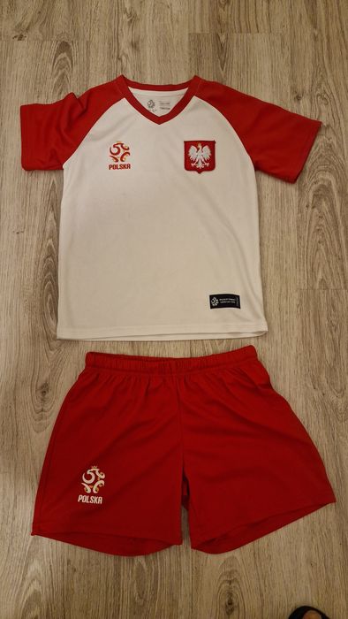 Koszulka plus spodenki kibica Polska 128/134
