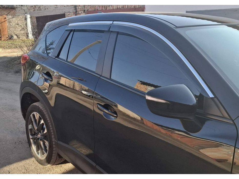 Вітровики з хромом Niken для Mazda CX-5 2012-2017 Полікарбонат (4 шт)