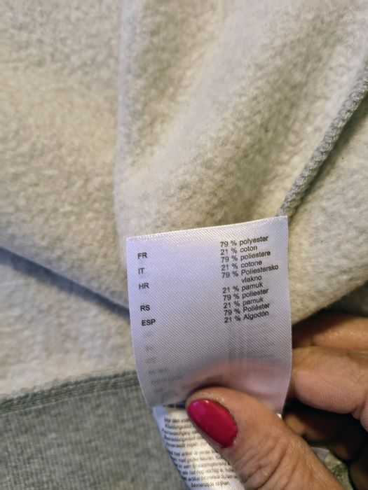 Szara mięciutka bluza dresowa damska r. M