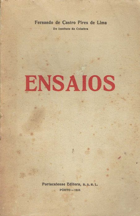 15713
	
Ensaios  
Fernando de Castro Pires de Lima.