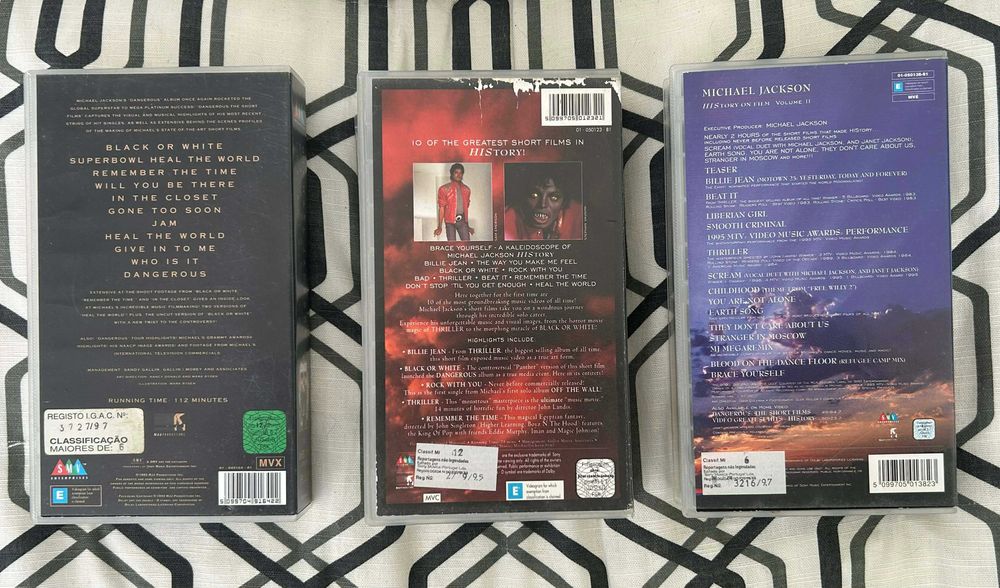 VHS Michael Jackson originais!