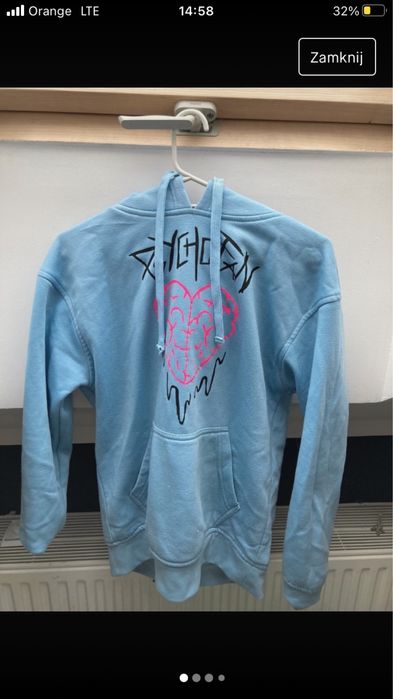 hoodie bluza niebieska