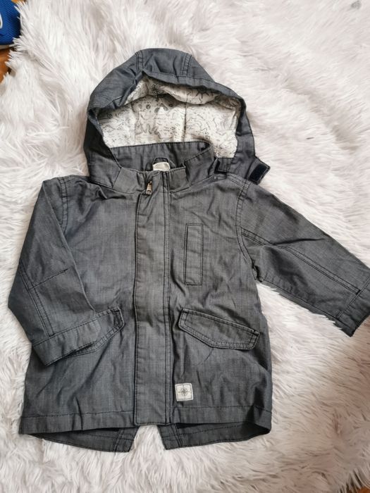 H&M szara kurtka na wiosnę przejściowa 80