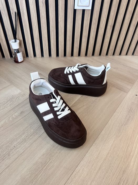 Nowe czekoladowy braz 36-41 sneakersy buty