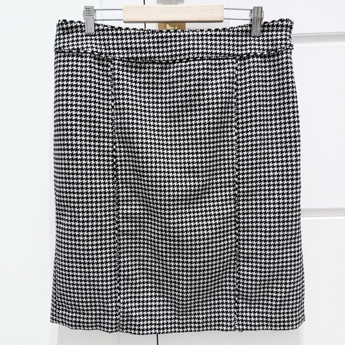Spódnica w pipetkę 22% wool wełna recyklingowana Banana Republic
