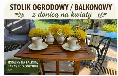 stolik do ogrodu i na balkon
