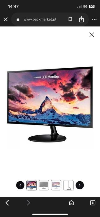 Monitores HP 24" e Samsung 22"