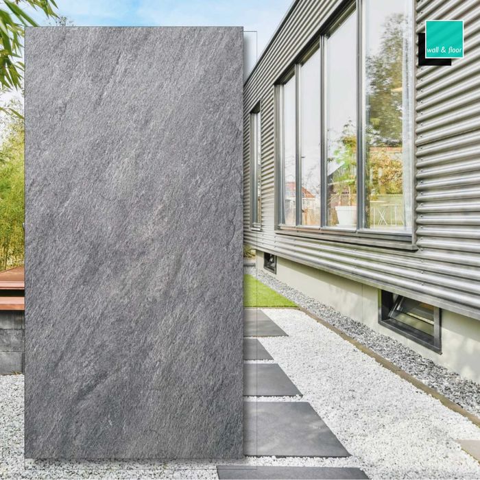 Gres 20mm City Grande Lavastone Black Beige 120x60x2 cm Taras Balkon