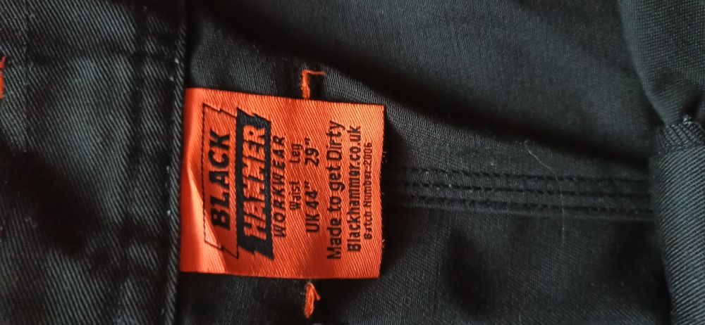Nowe spodnie Black Hammer cargo Cordula do prac