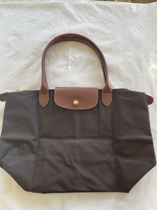 mala longchamp castanha
