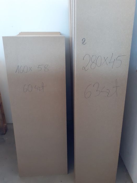 Płyta wiórowa, płyty wiórowe 15mm.  280cm x 45cm , 160cm x 57cm