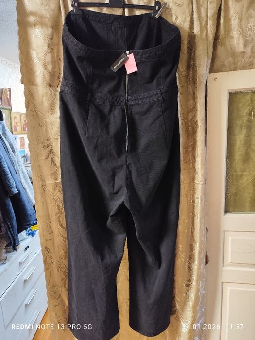 Джинсовий комбінезон без шлейок