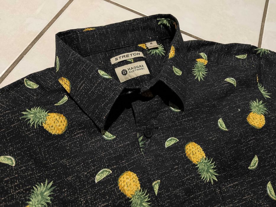 HAGGAR USA - NOWA! Markowa Koszula Męska krótki rękaw rozmiar S