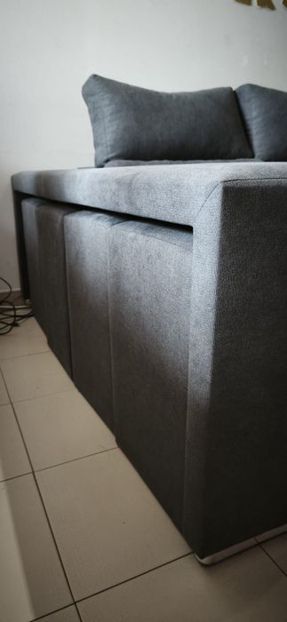 Sofá Chaise Longue cinza