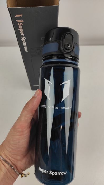 Super Sparrow Tritan 500 ml – bidon, butelka sportowa, niebieska